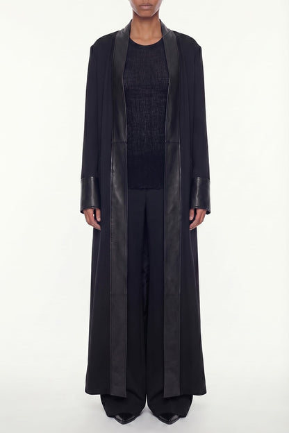 Ann Demeulemeester Melia Deconstructed Coat In Black