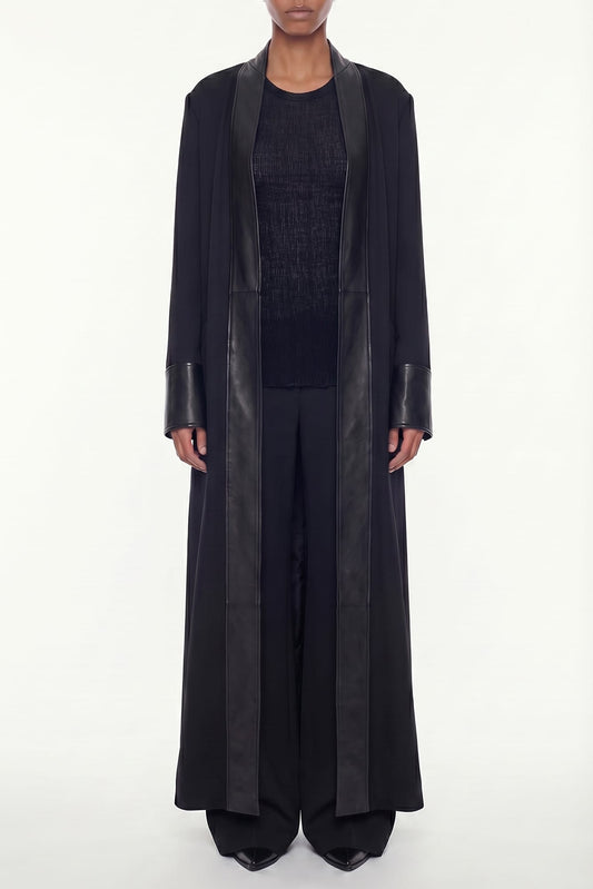 Ann Demeulemeester Melia Deconstructed Coat In Black