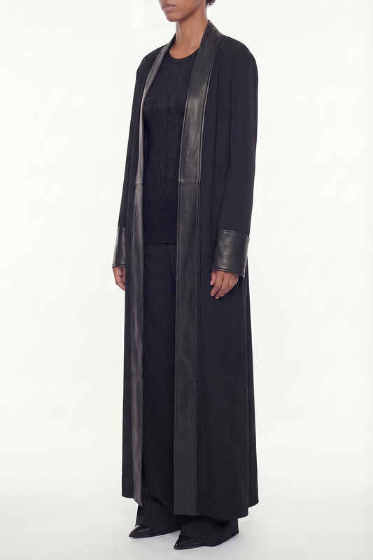 Ann Demeulemeester Melia Deconstructed Coat In Black side