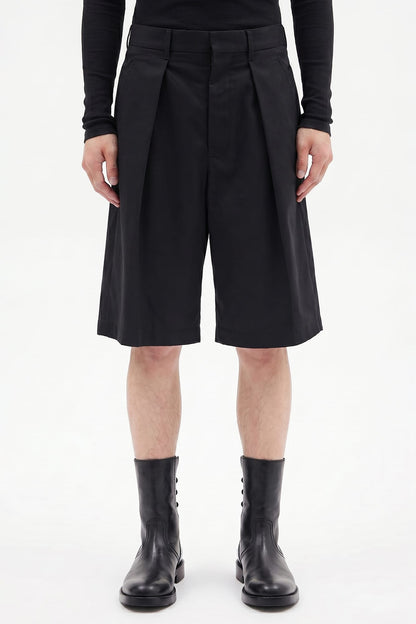 Ann Demeulemeester Noralf Wide Leg Pleated Shorts SS26