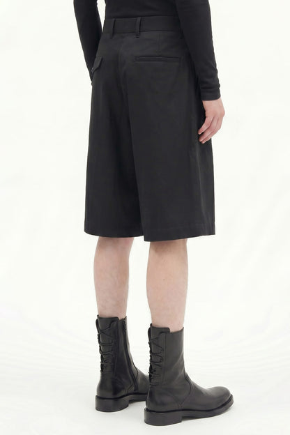 Ann Demeulemeester Noralf Wide Leg Pleated Shorts SS26 back