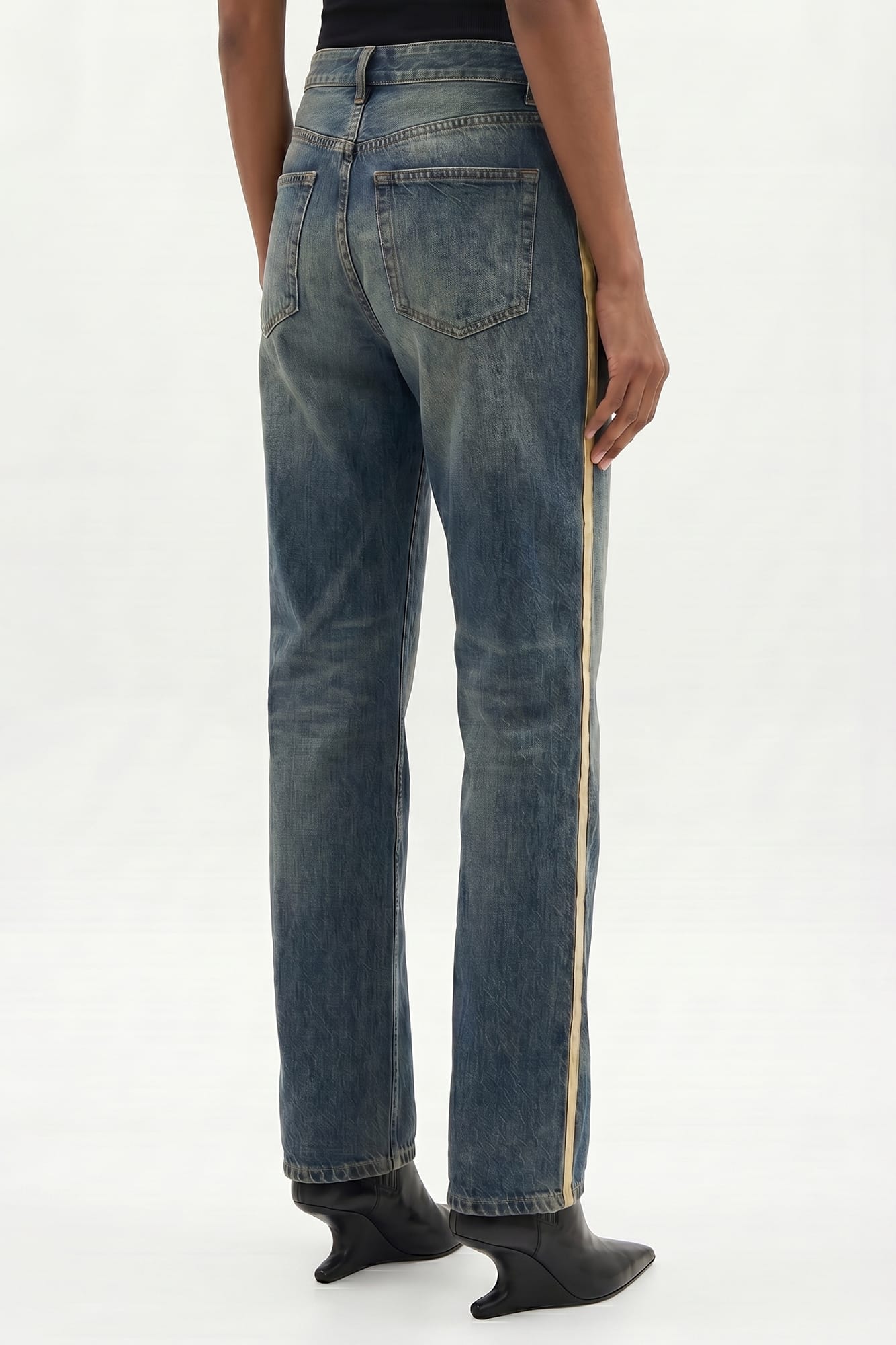 Ann Demeulemeester Zana Flared Trousers with Side Band back