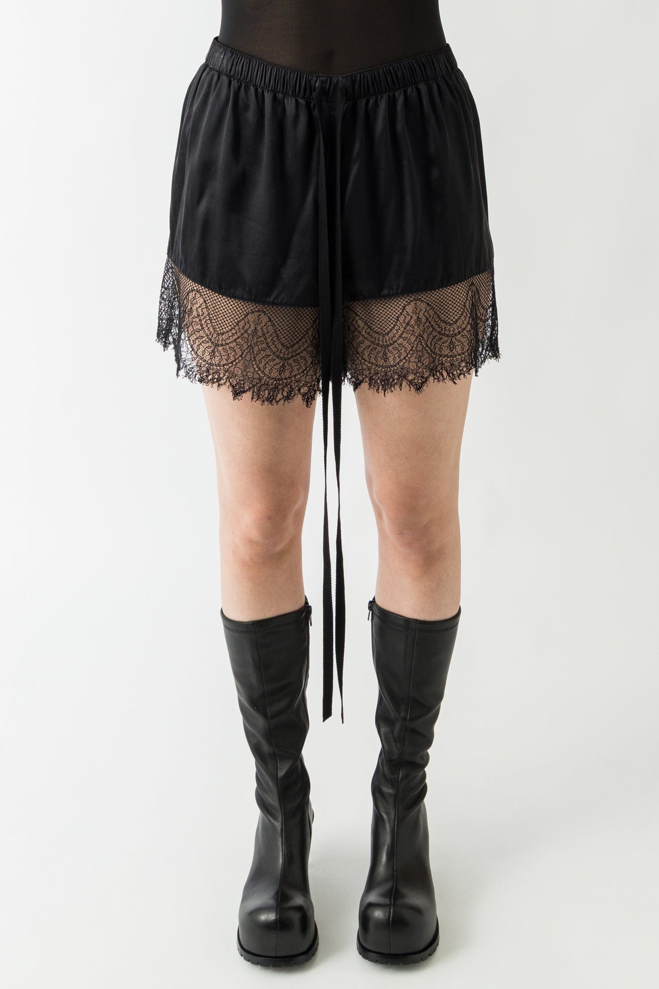 Ann Demeulemeester Vere Micro Boxer With Lace In Black