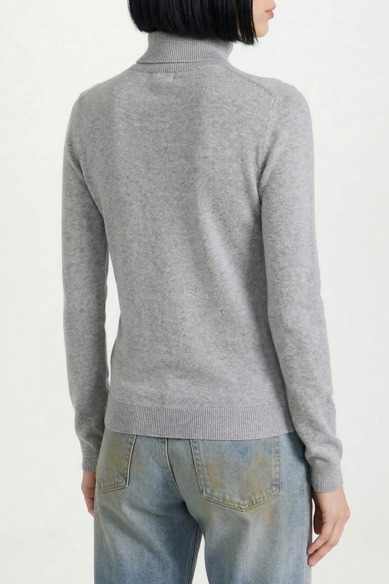 Area Knotted Crystal Turtleneck back