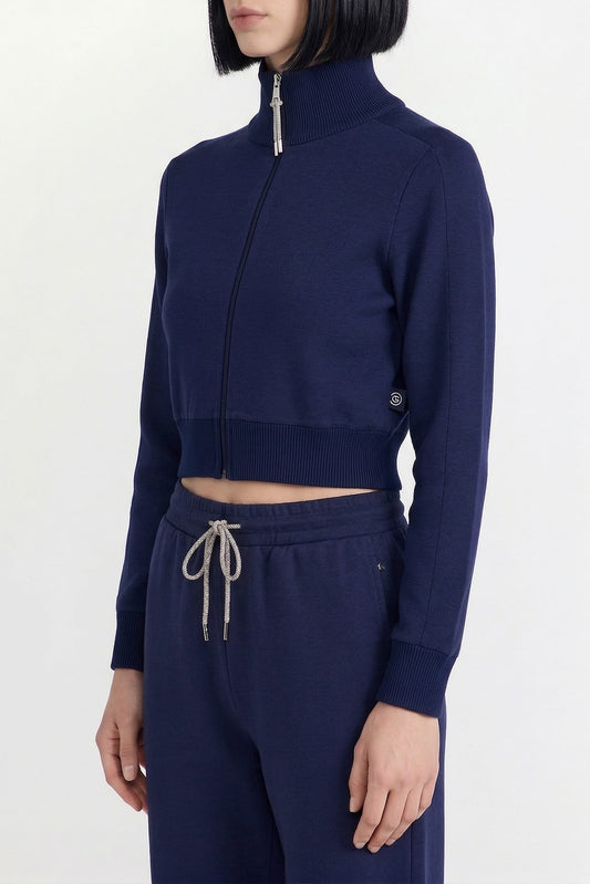 Area Retro Navy Zip Up side