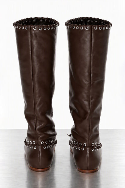 August Barron Level Boot Flats back