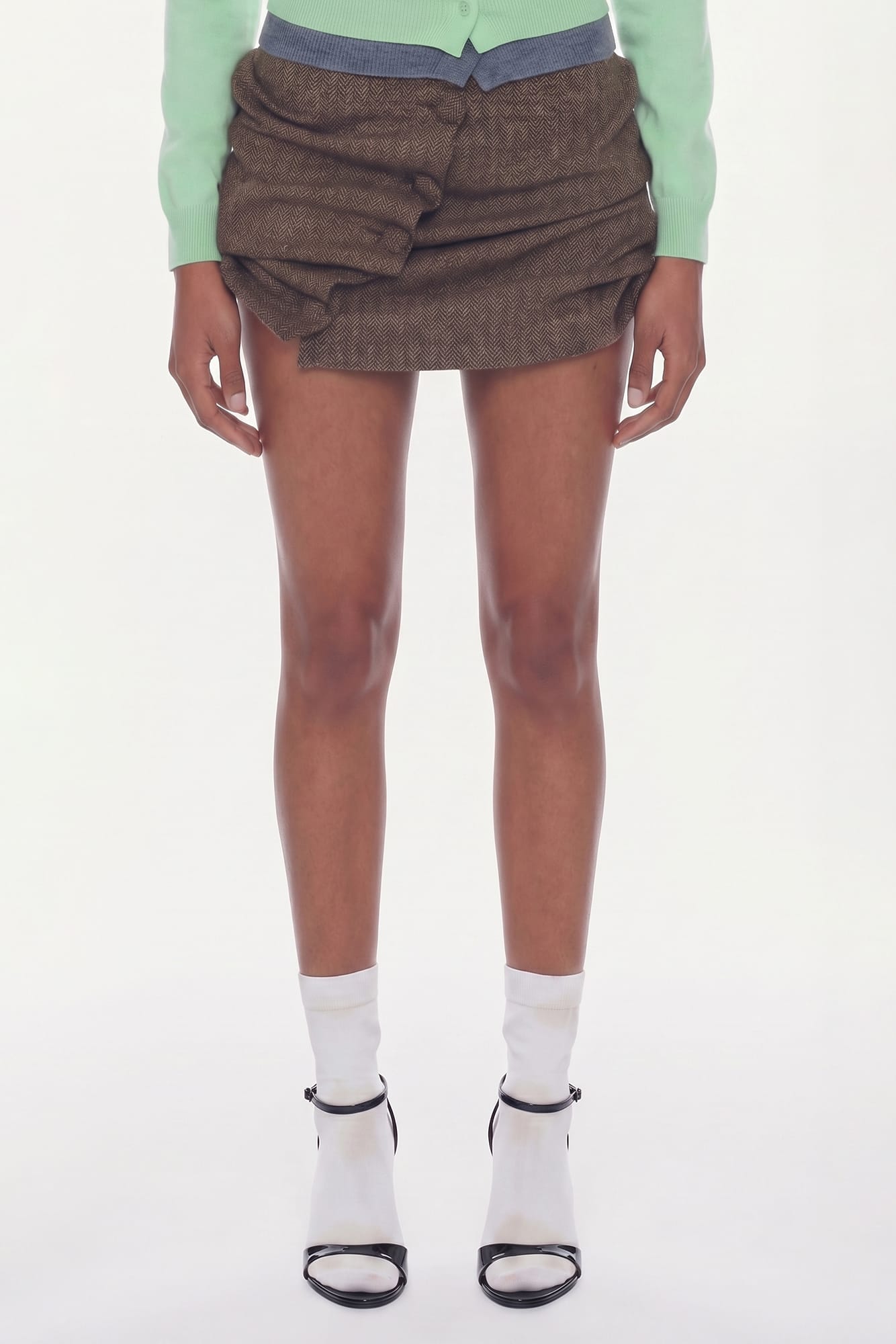August Barron Lifted Pencil Skirt