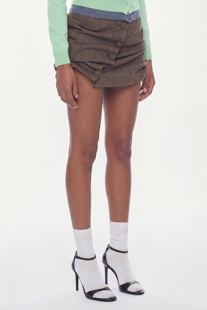 August Barron Lifted Pencil Skirt side