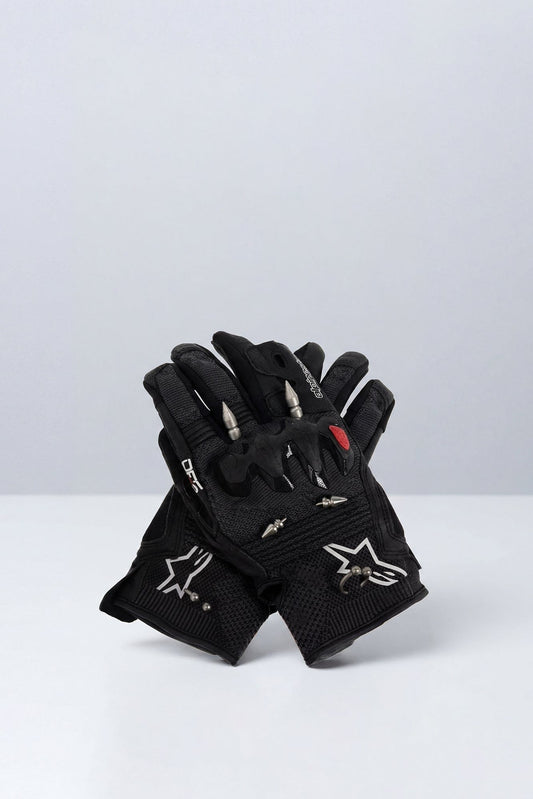 Balenciaga Alpine Star Gloves In Black