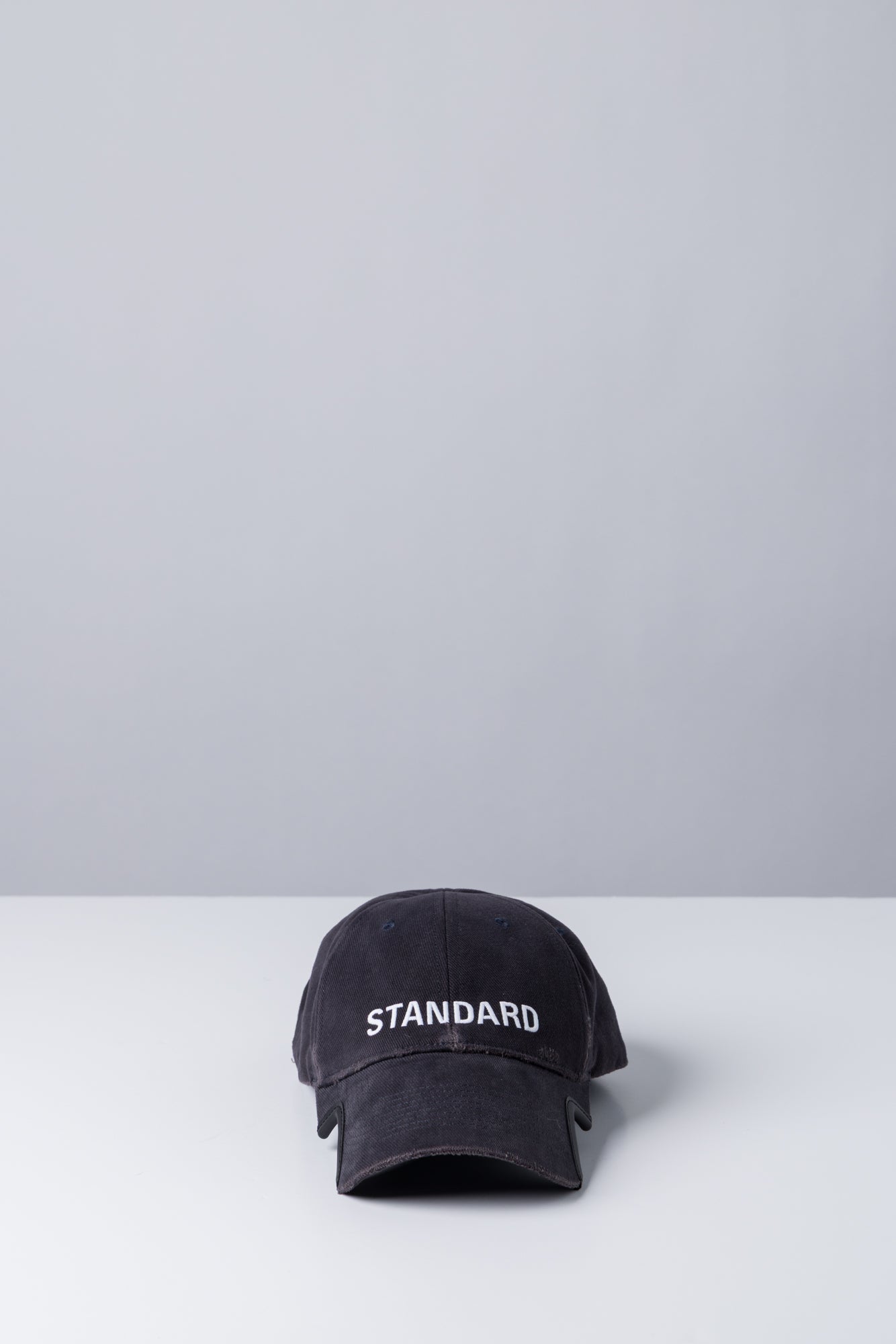 Balenciaga Baseball Cap In Washed Black