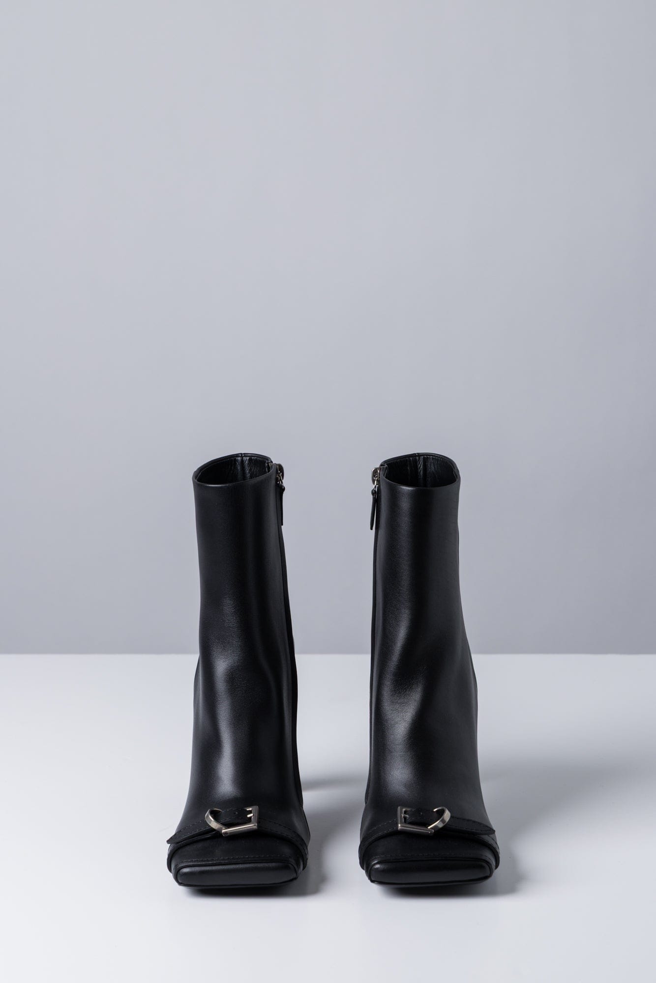 Balenciaga Bel Air Heeled Bootie In Black front