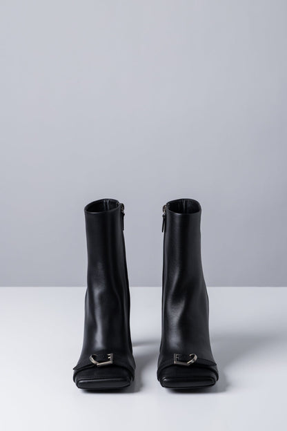 Balenciaga Bel Air Heeled Bootie In Black front