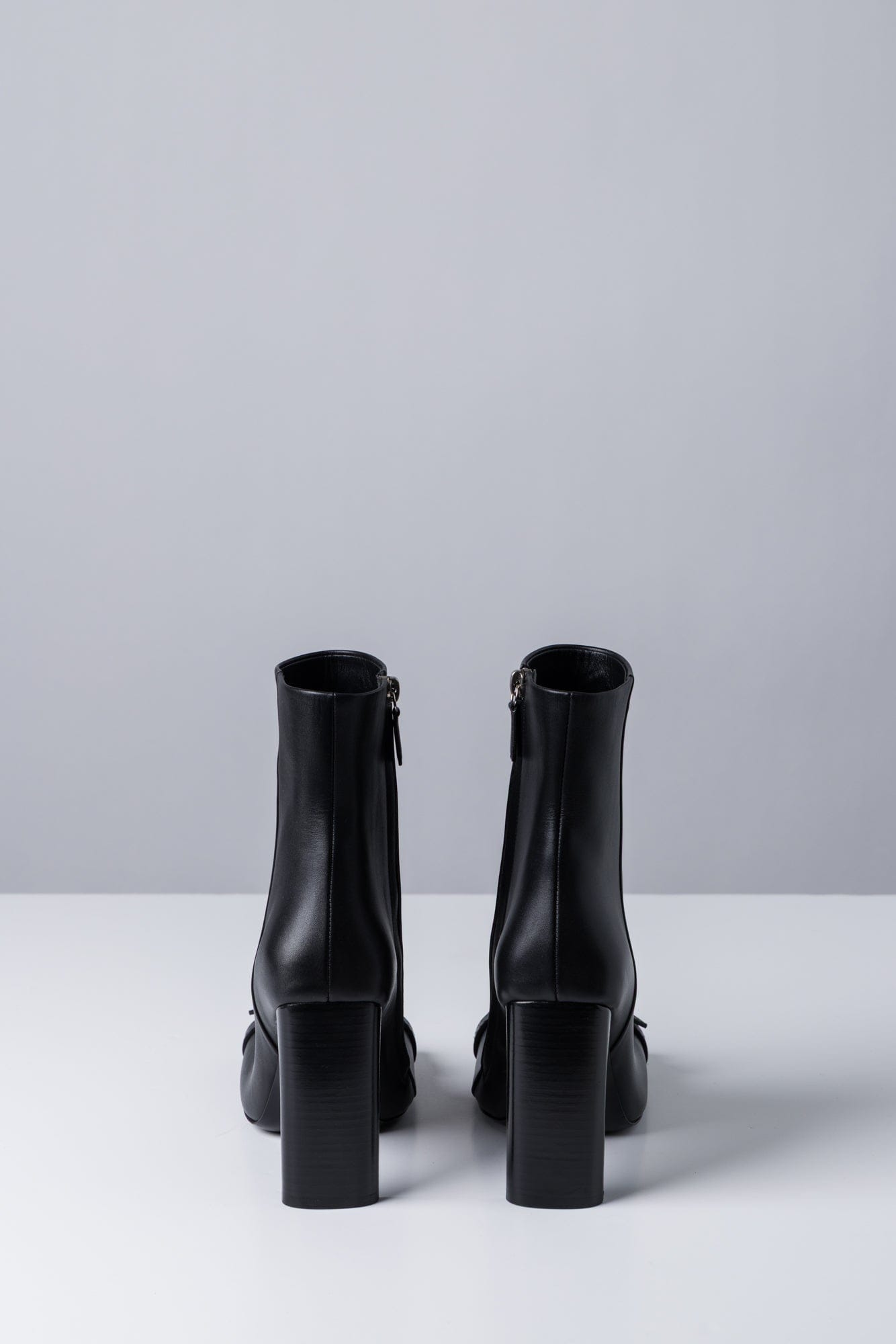 Balenciaga Bel Air Heeled Bootie In Black back