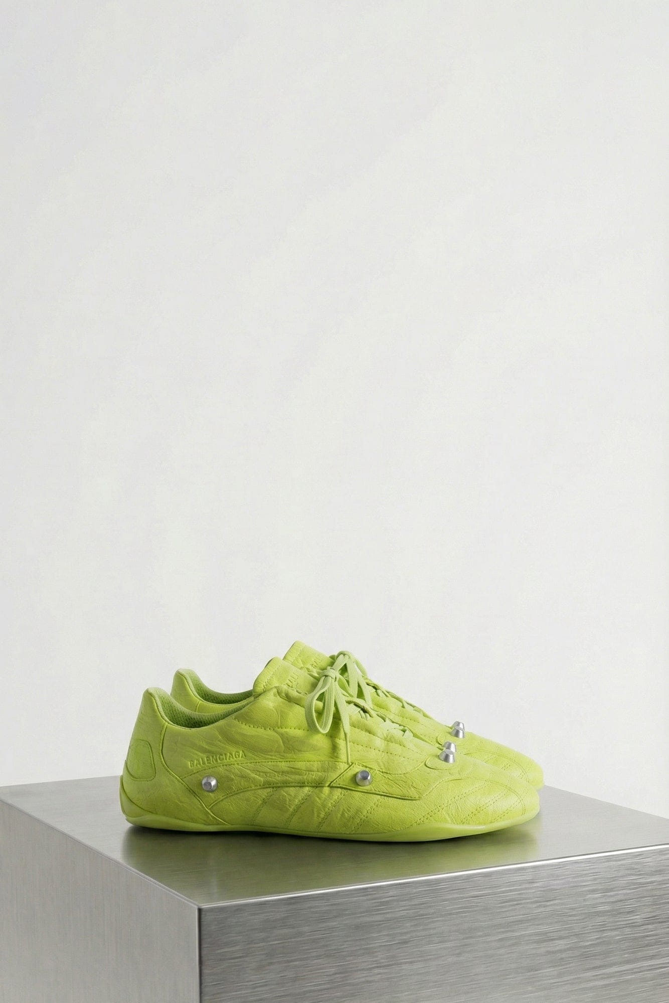 Balenciaga City Sneaker in Granny Green and Silver SS26