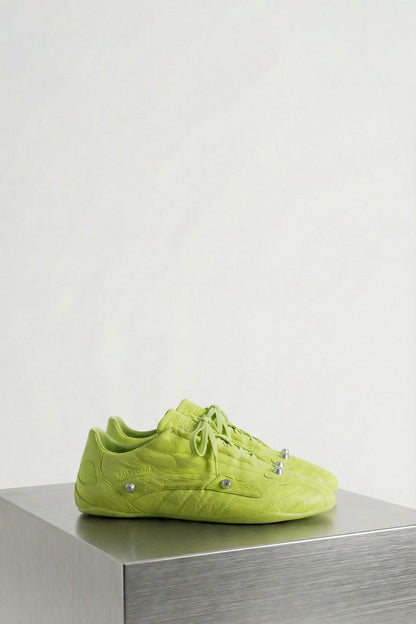 Balenciaga City Sneaker in Granny Green and Silver SS26