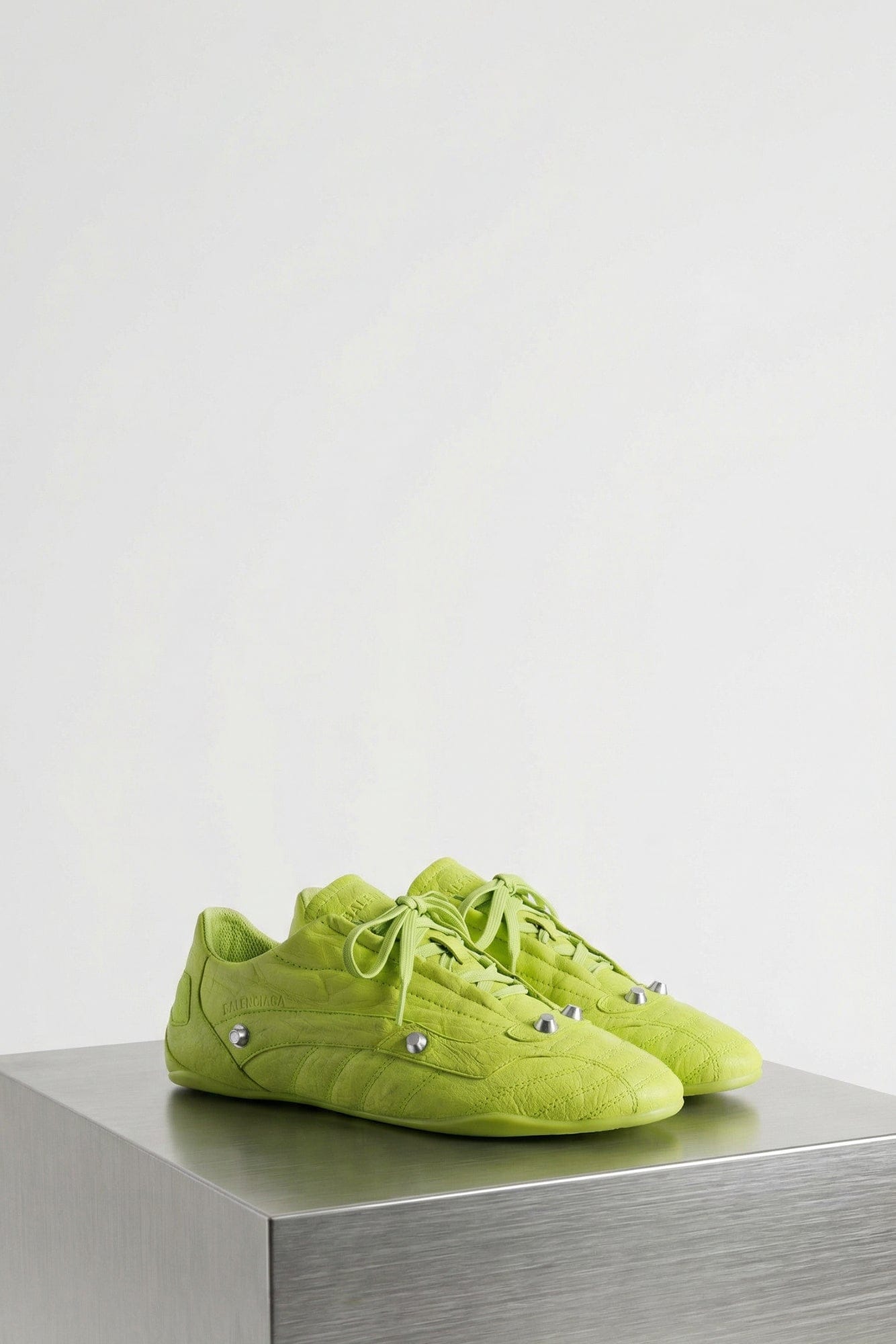 Balenciaga City Sneaker in Granny Green and Silver SS26