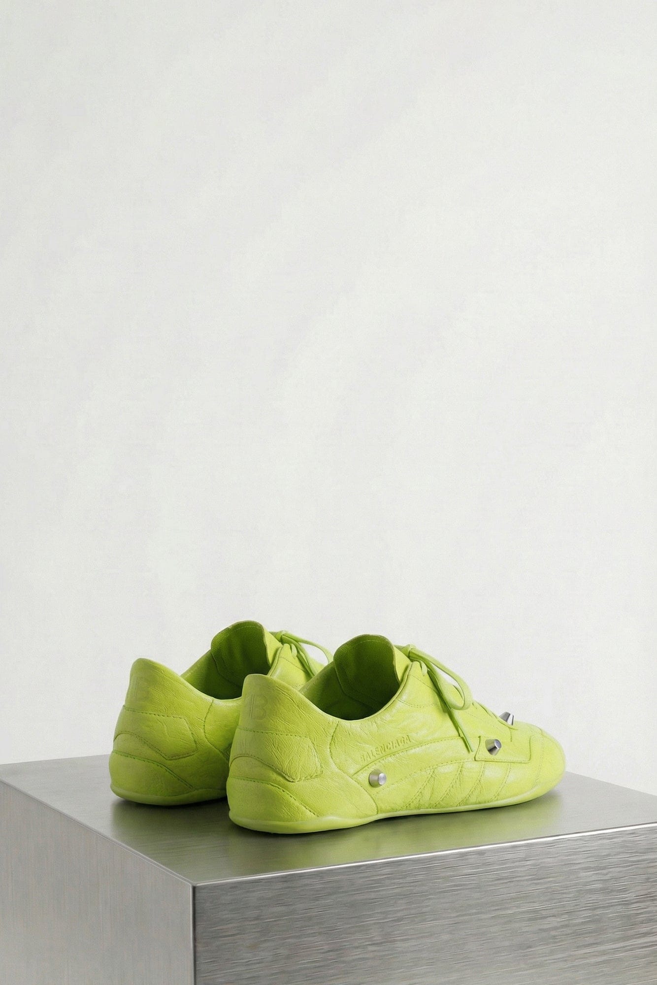 Balenciaga City Sneaker in Granny Green and Silver SS26