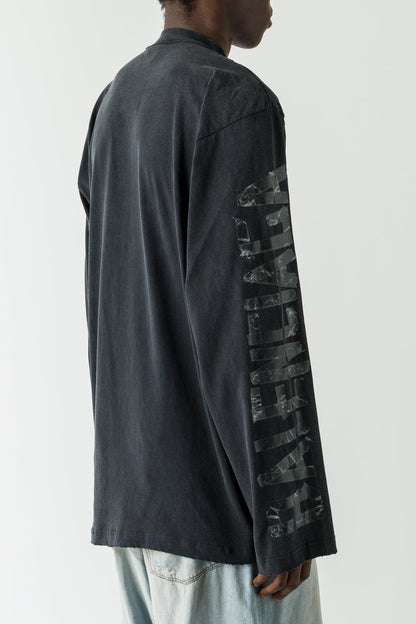 Balenciaga Collared Shirt In Black back