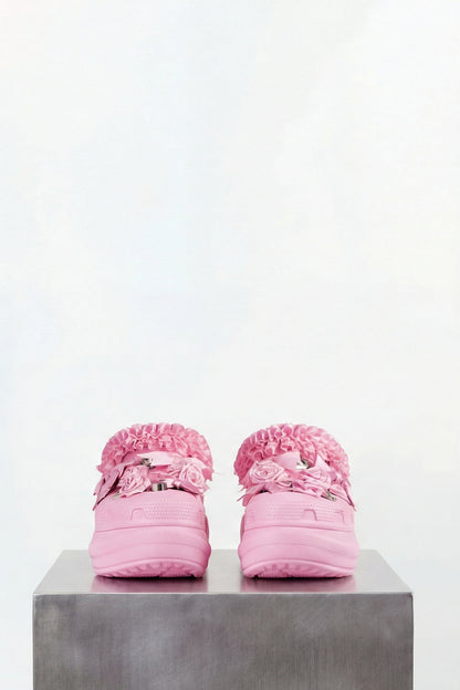 Balenciaga Crocs Mule in Light Pink SS26 front