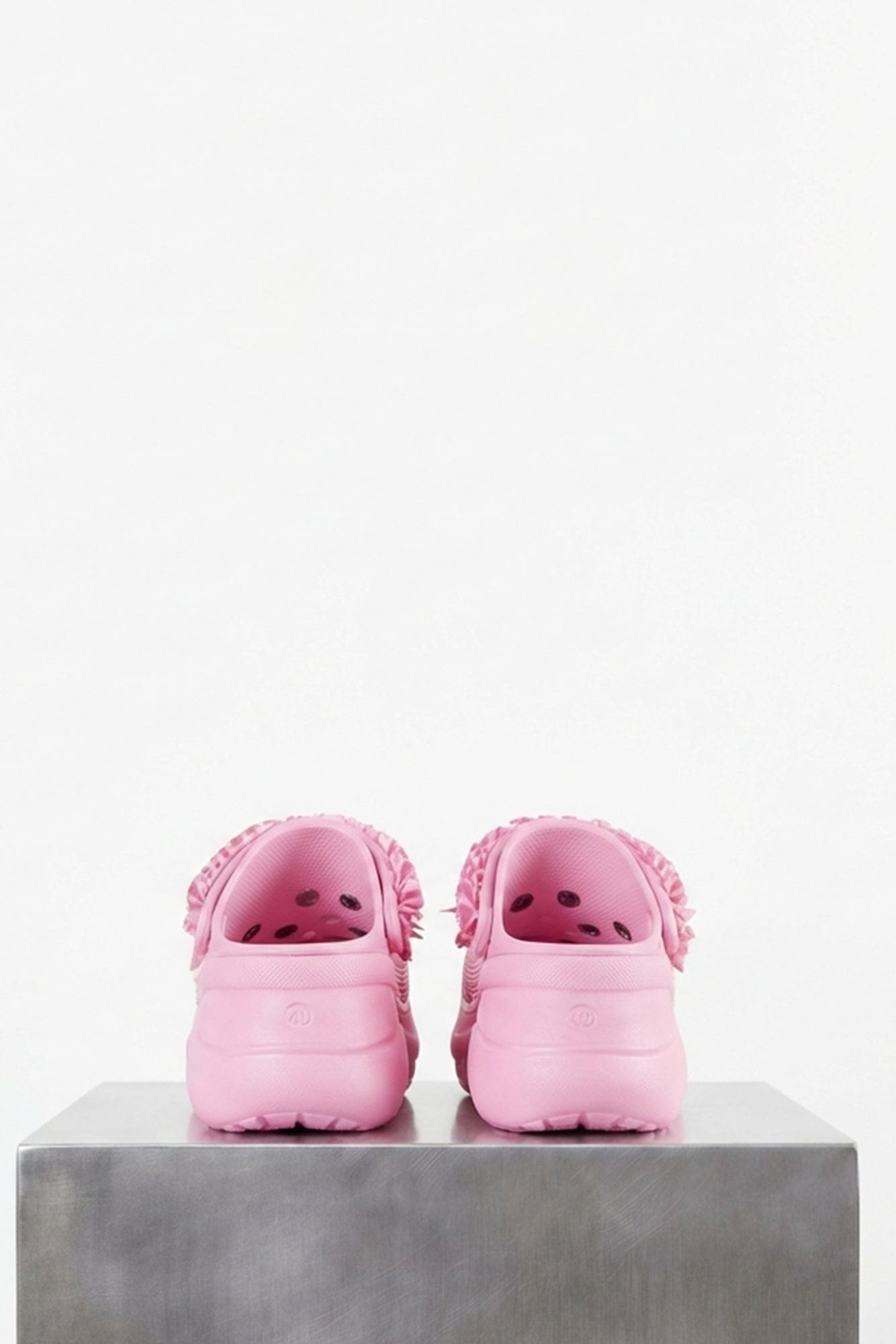 Balenciaga Crocs Mule in Light Pink SS26 back