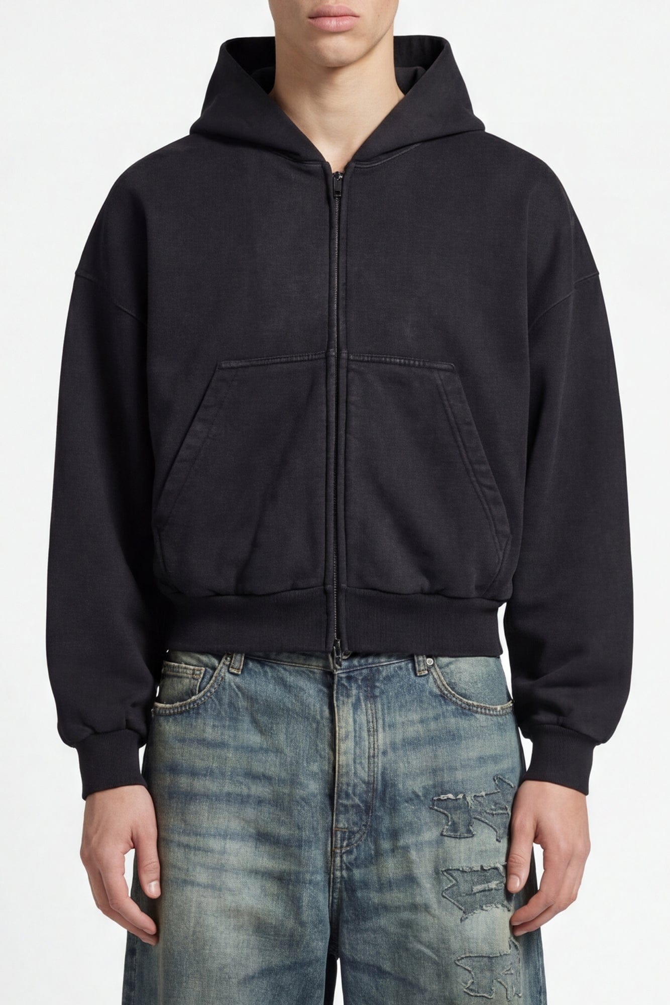 Balenciaga Cropped Zip Up SS26