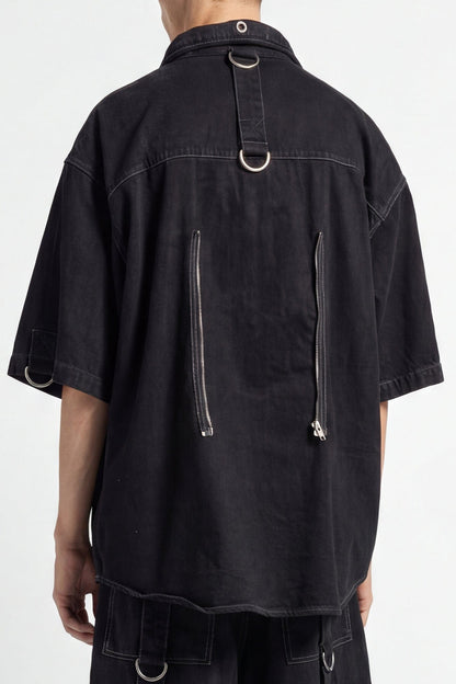 Balenciaga D-Ring Cargo Shirt back