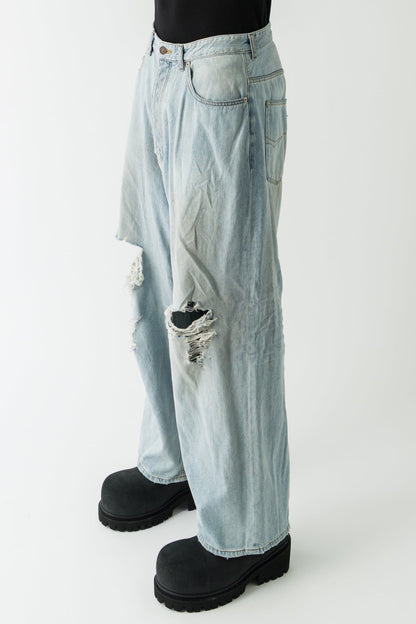 Balenciaga Denim Baggy Pants side