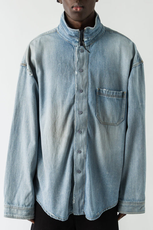 Balenciaga Denim Layered Jacket