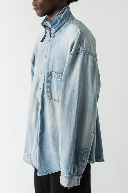 Balenciaga Denim Layered Jacket side