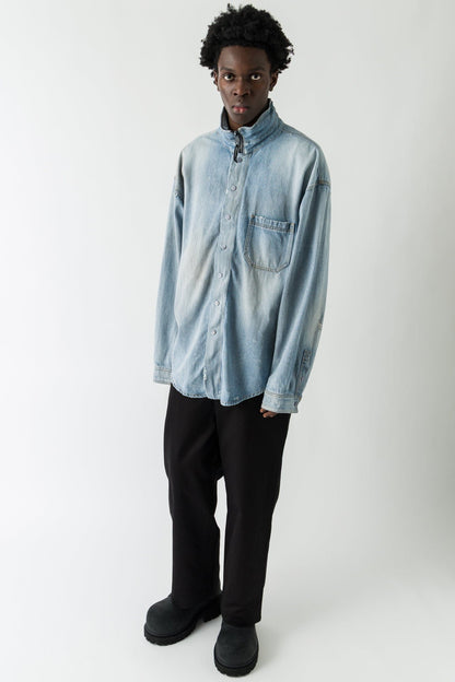 Balenciaga Denim Layered Jacket full look
