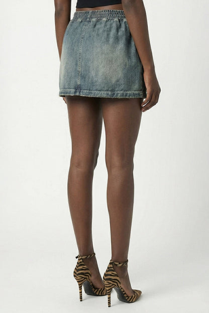 Balenciaga Denim Mini Skirt SS26 back