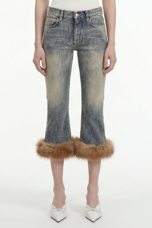 Balenciaga Flared Capri Jeans SS26