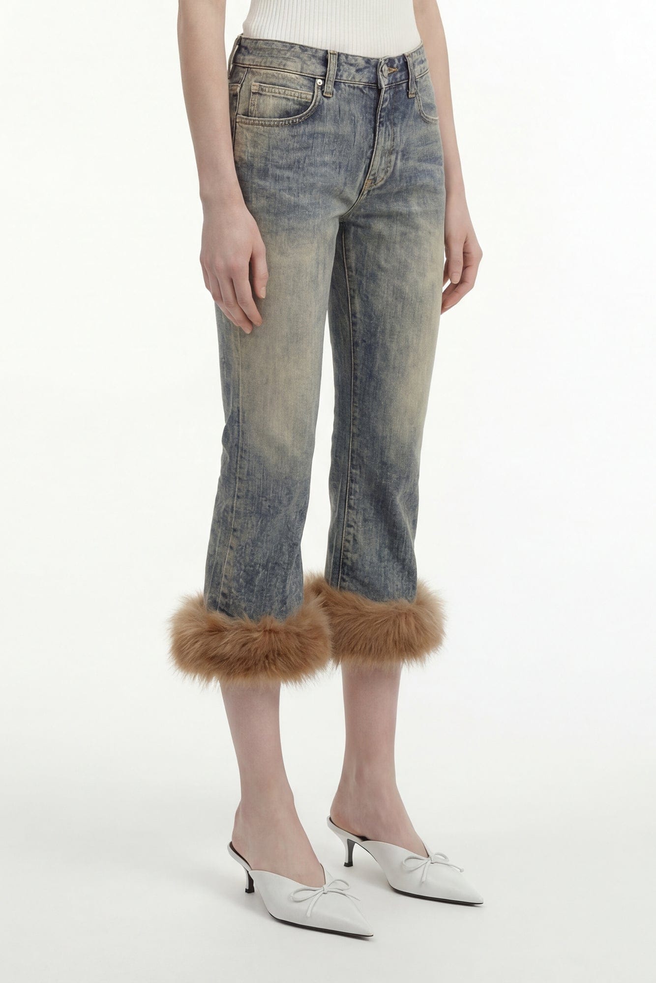 Balenciaga Flared Capri Jeans SS26