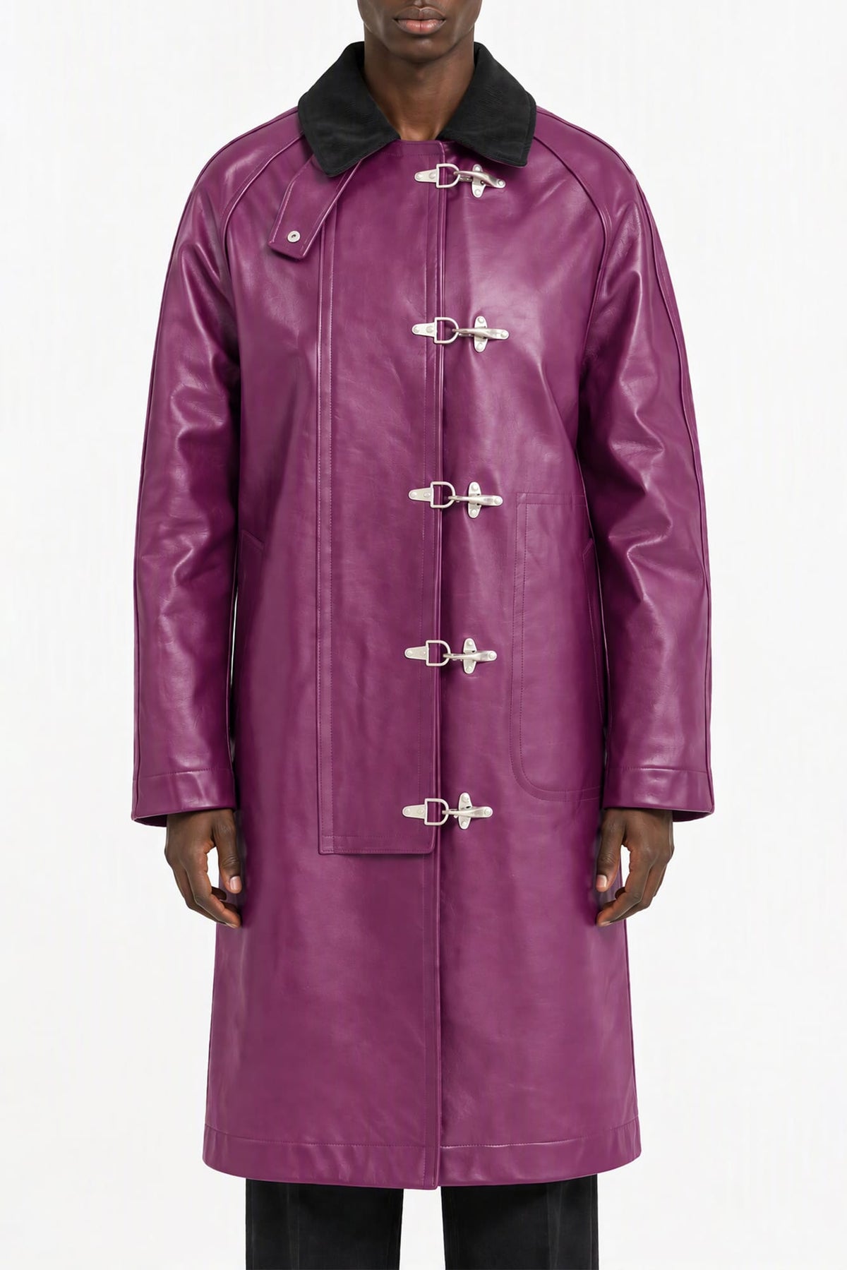 Balenciaga Leather Carcoat