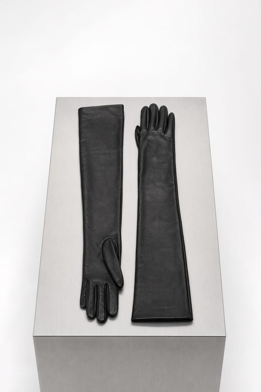 Balenciaga Long Gloves in Black