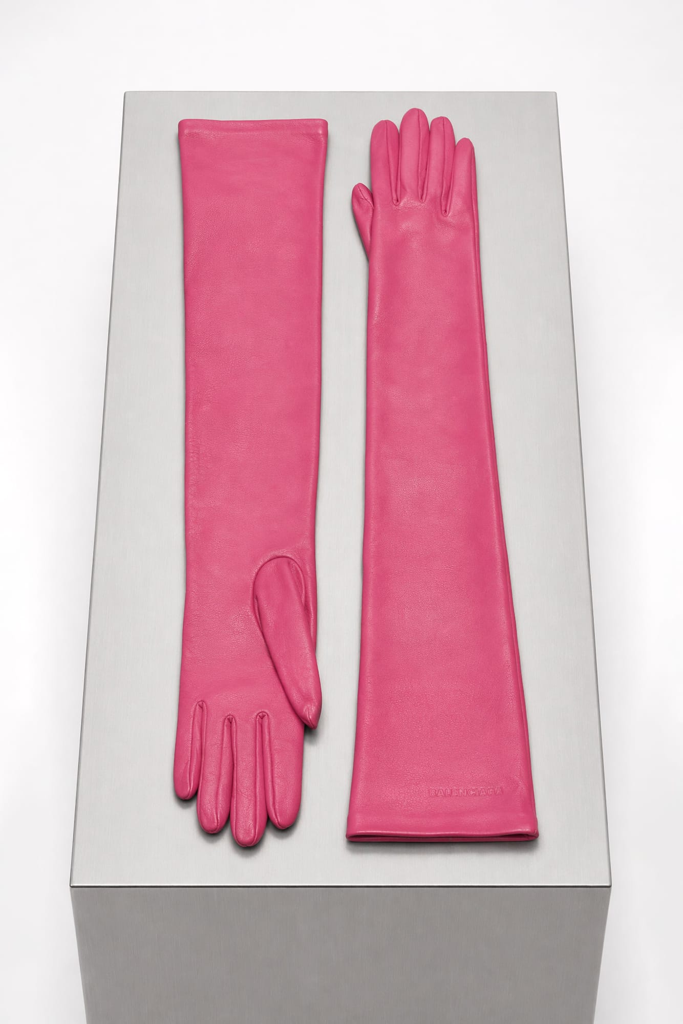 Balenciaga Long Gloves in Pink