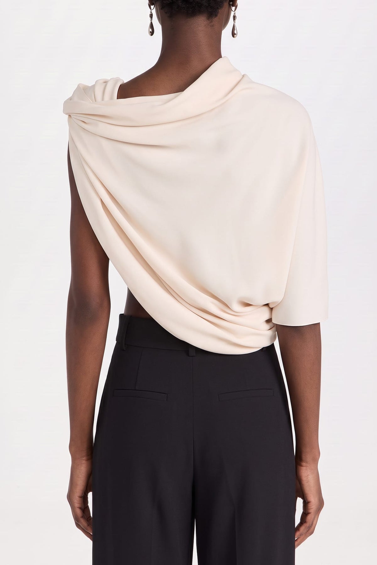 Balenciaga One Shoulder Top back