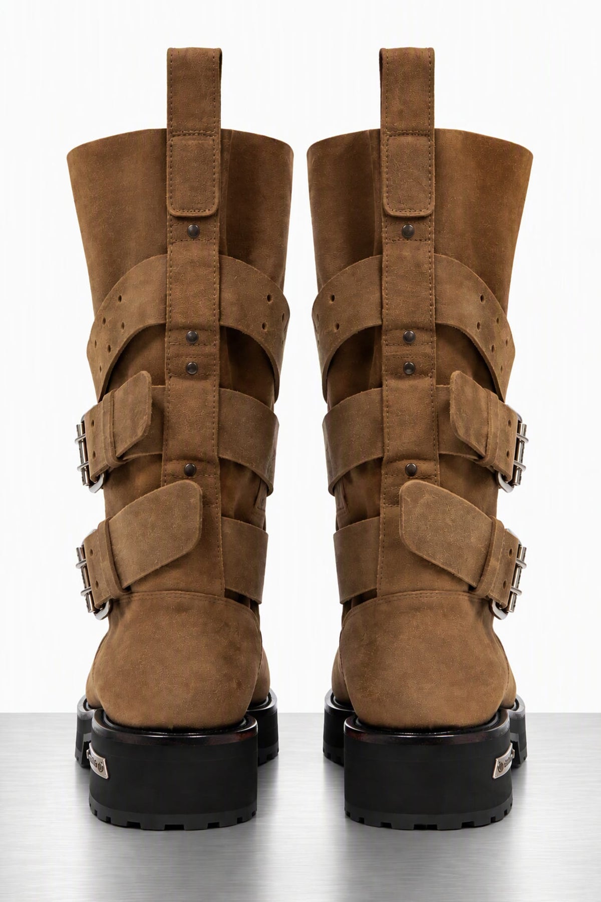 Balenciaga Venom Boot in Wax Suede back