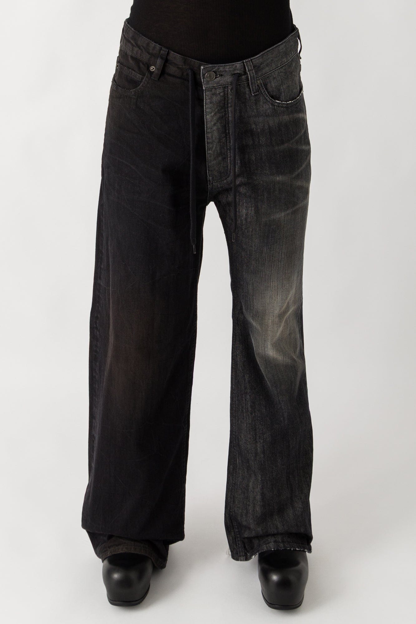 Balenciaga Fifty-Fifty Pants in Light Black