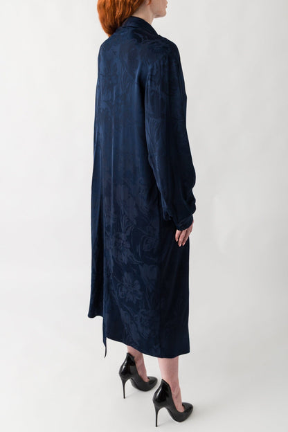 Balenciaga Flower Jacquard Scarf Dress back