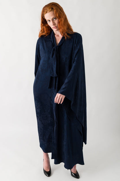 Balenciaga Flower Jacquard Scarf Dress full look