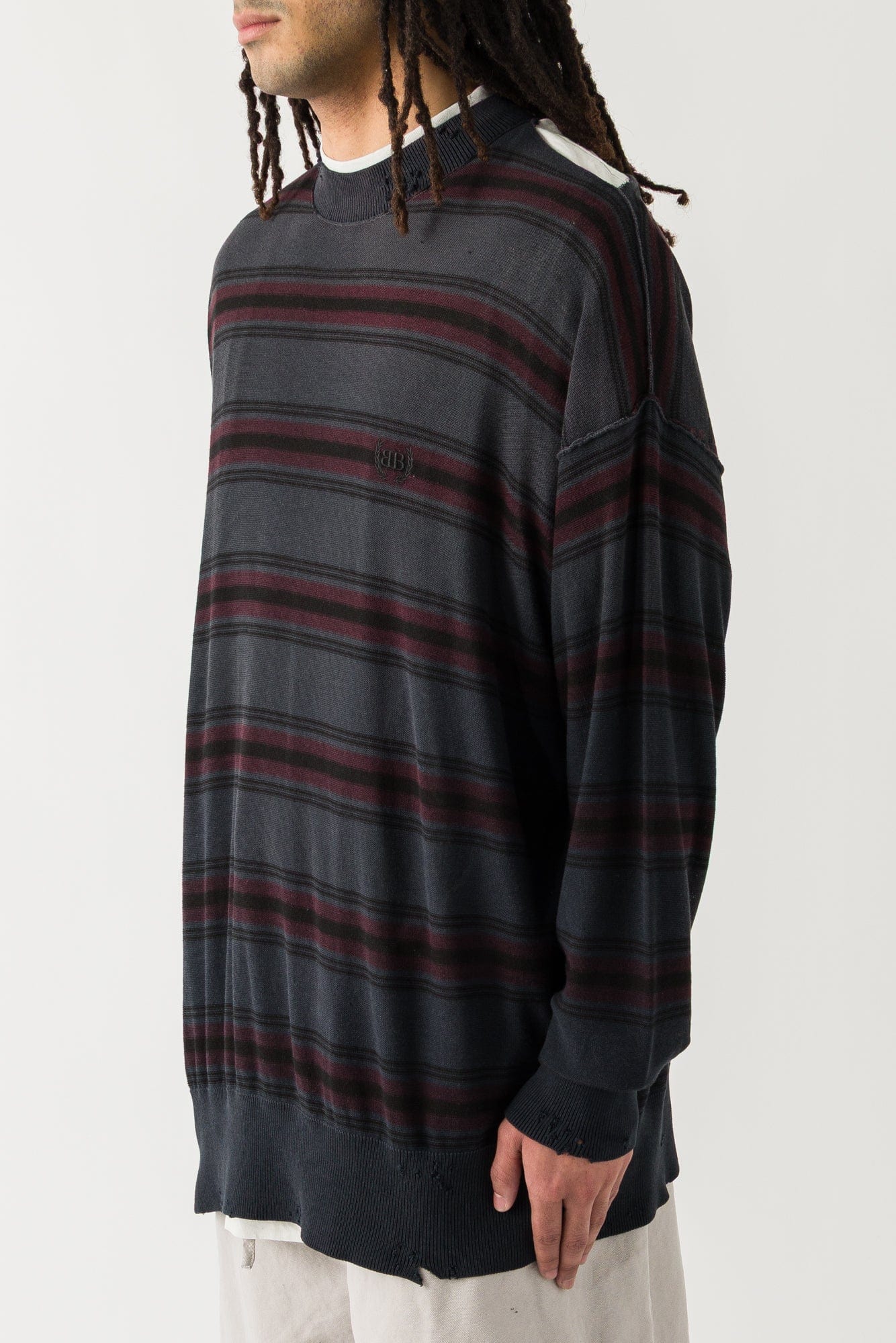 Balenciaga Layered Sweater in Black