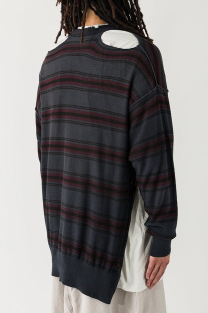 Balenciaga Layered Sweater in Black back