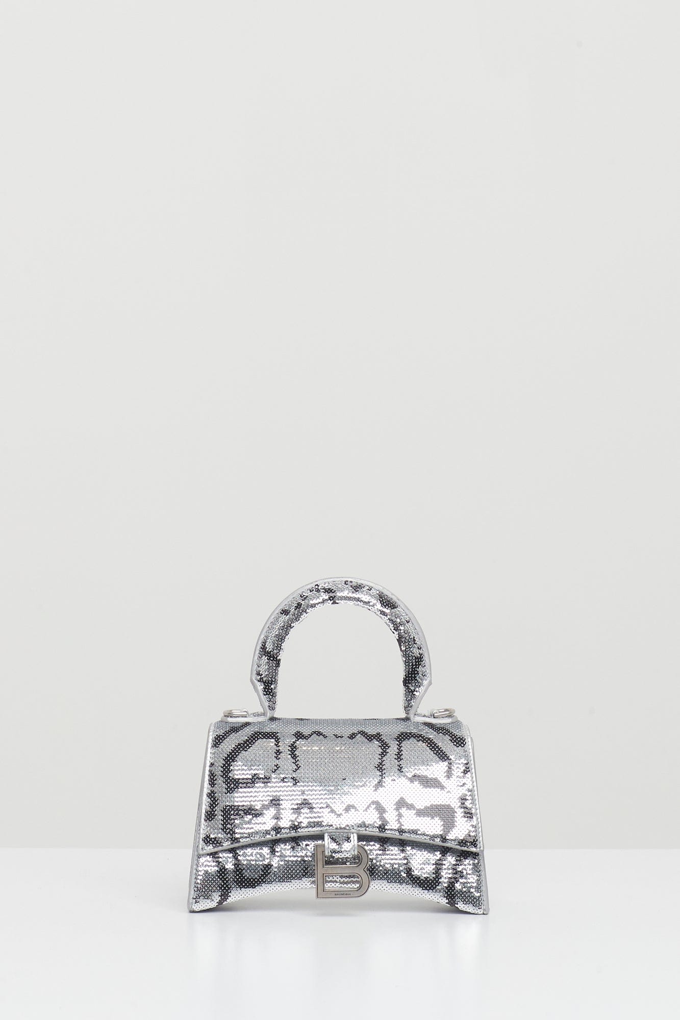 Balenciaga Hourglass Sequin Chain Wallet