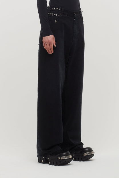 Balenciaga Pierced Baggy Pants side