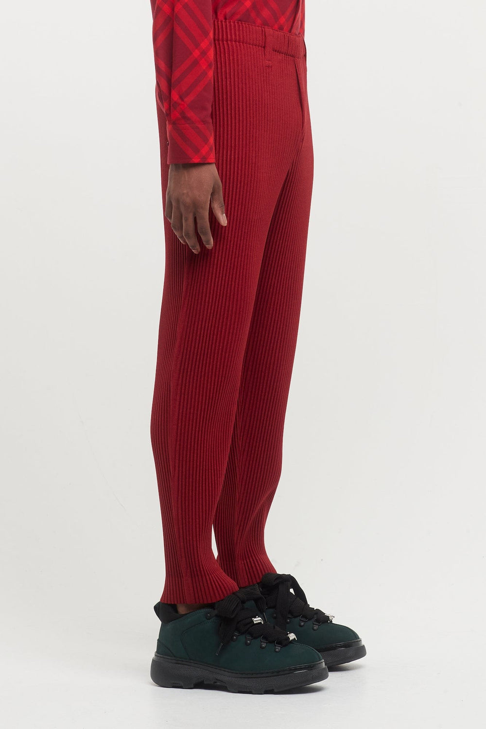 Homme Plissé Kersey Pleats Trouser in Red – Antidote Fashion and