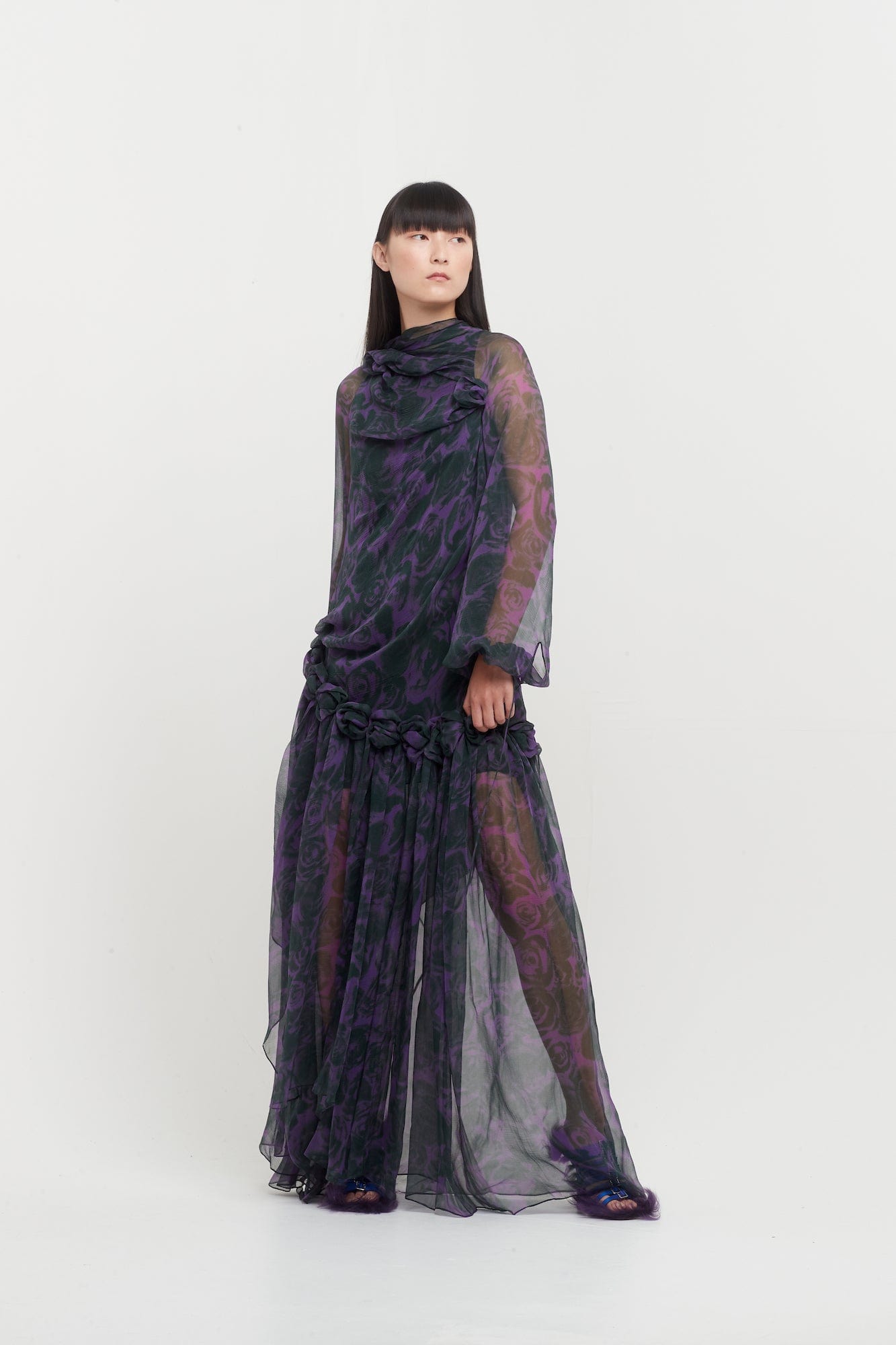 burberry purple dress Burberry Royal IP Evening Dress