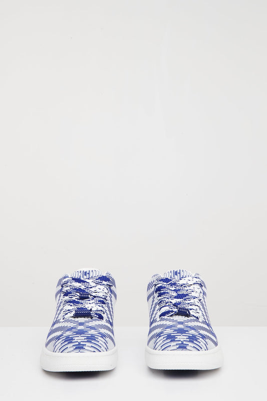 Burberry MS18 Knit Sneaker in Salt IP Check front