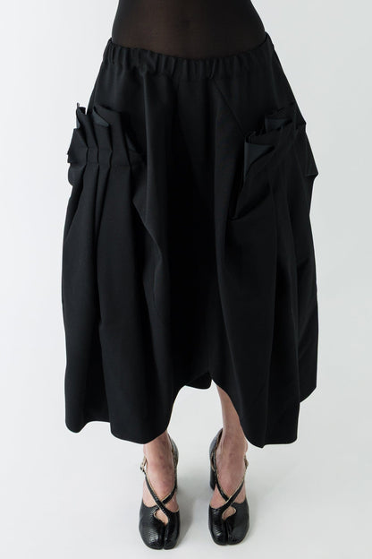Comme Des Garçons Bunched Skirt in Black