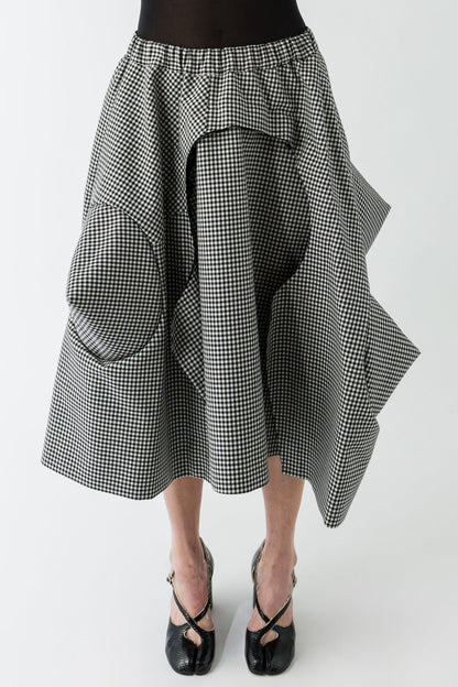 Comme Des Garçons Cone Check Skirt